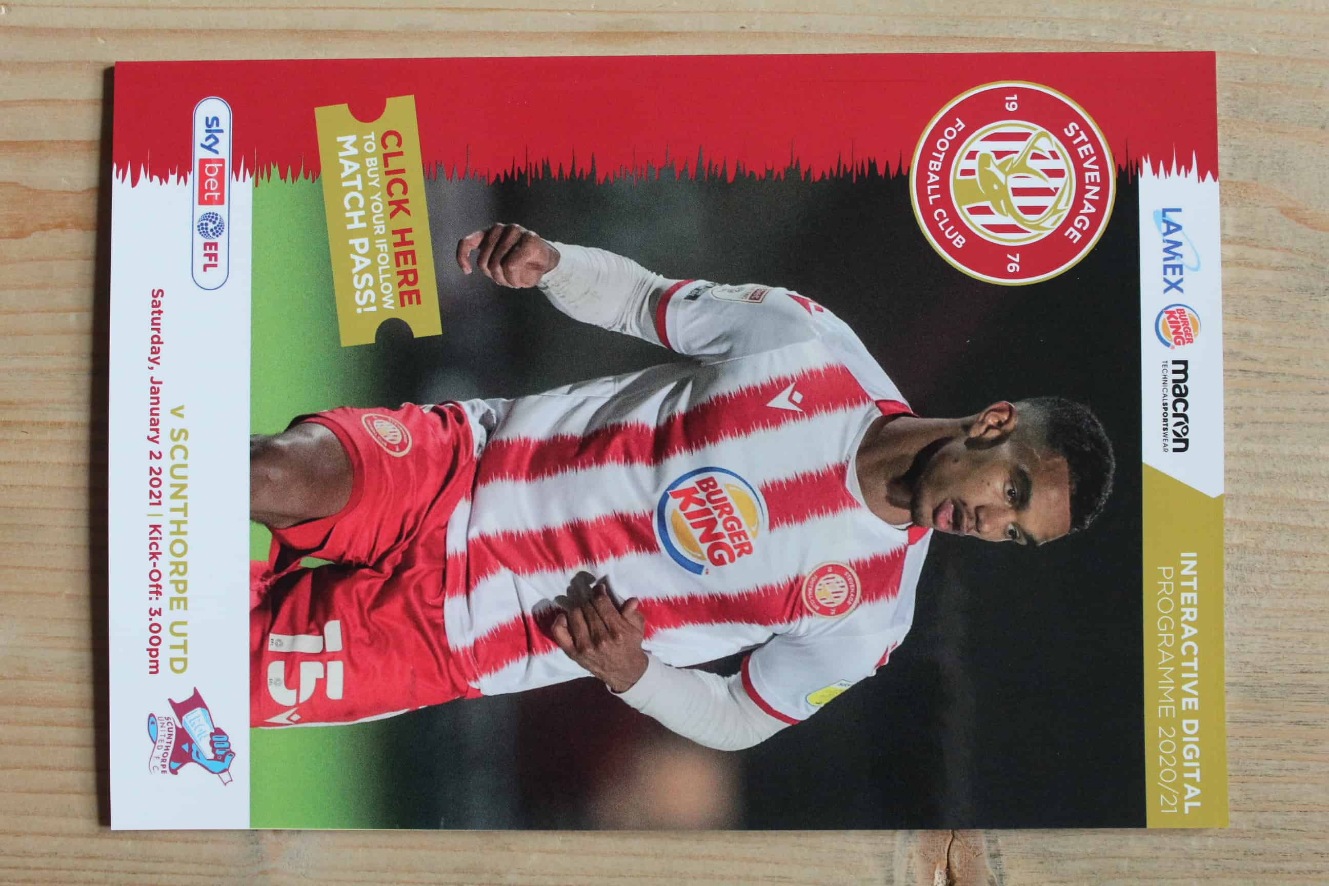 Stevenage Borough FC v Scunthorpe United FC